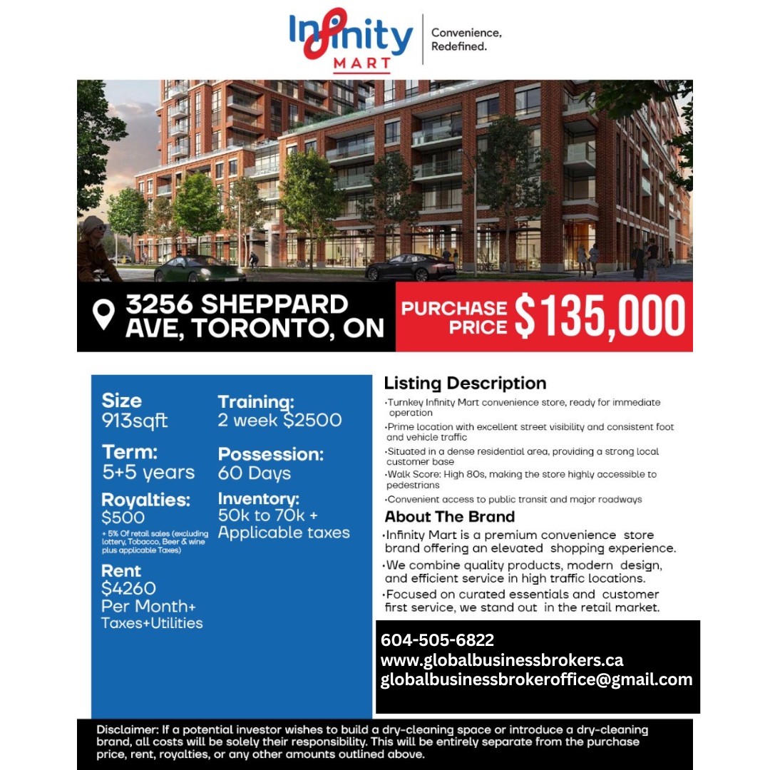 Infinity Convenience Store for Sale